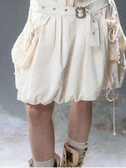 Sea Witch Poetry Vintage Gothic Ruffles V-neck T-shirt Long-Sleeve