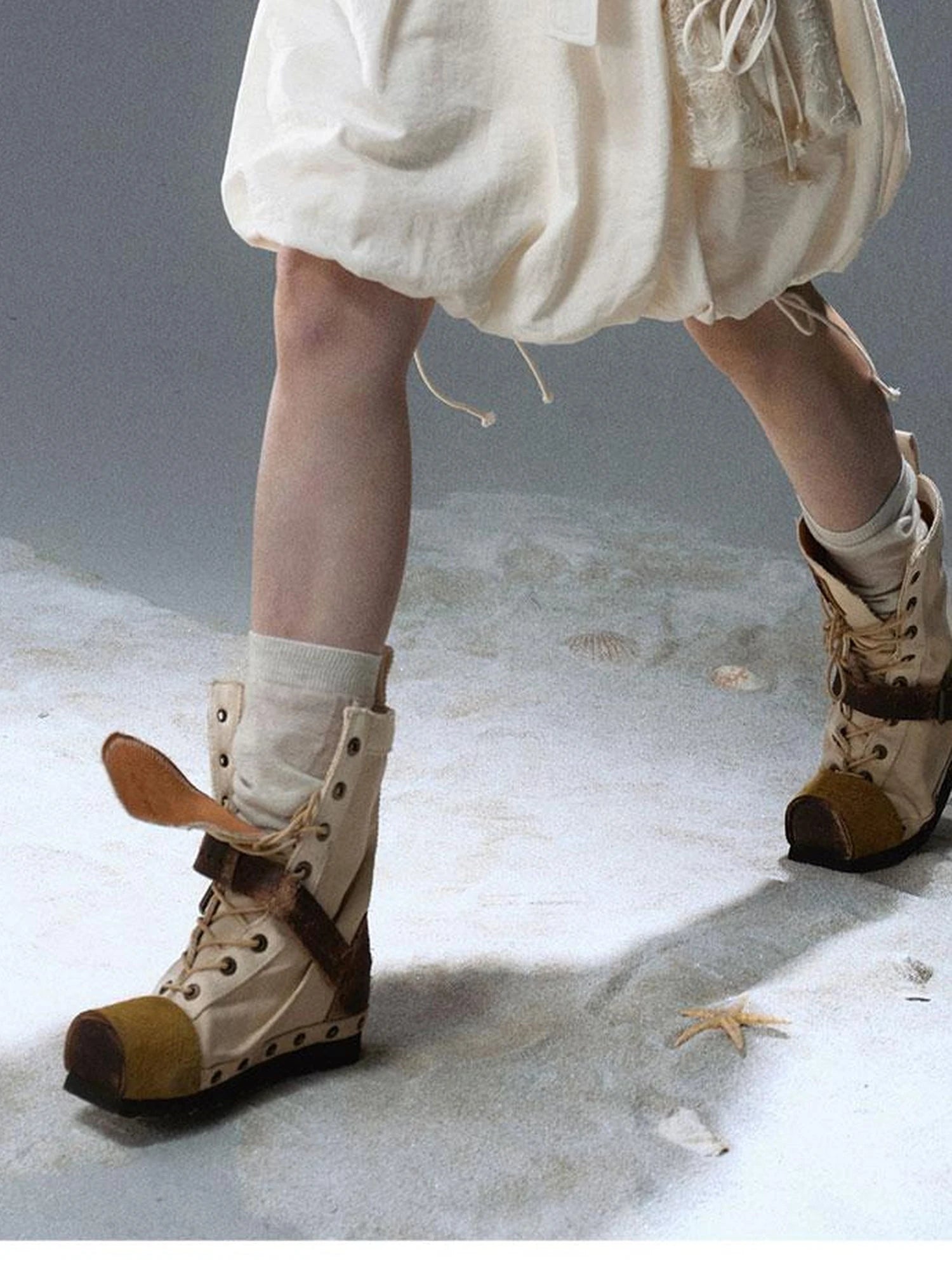 Sea Witch Poetry Vintage Gothic Ruffles V-neck T-shirt Long-Sleeve