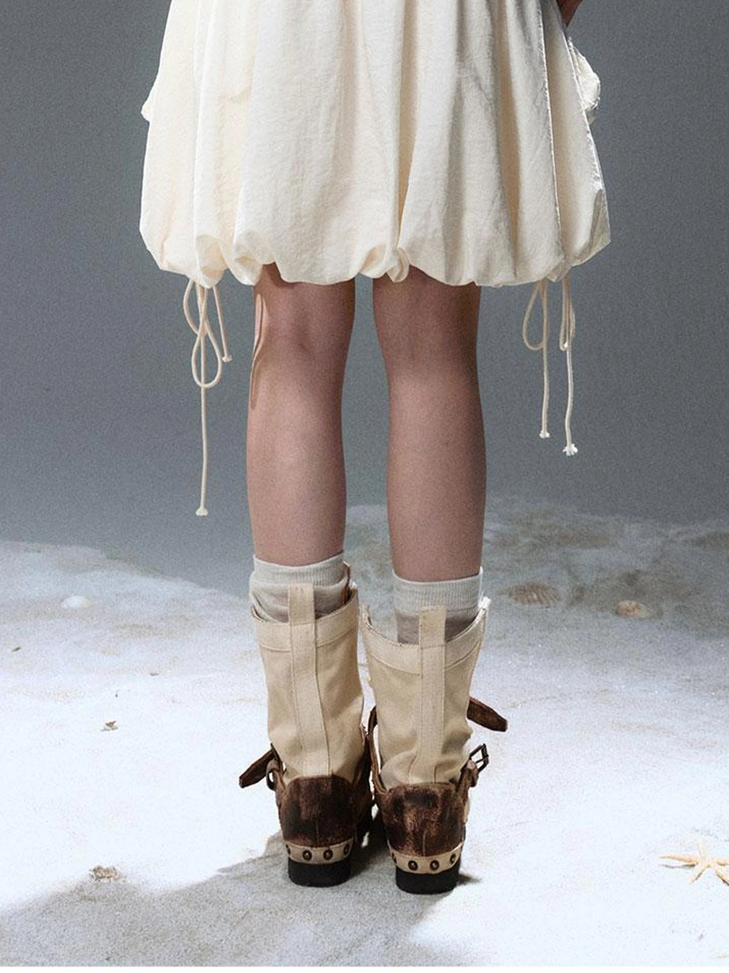 Sea Witch Poetry Vintage Gothic Ruffles V-neck T-shirt Long-Sleeve