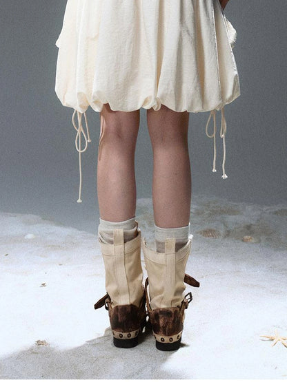 Sea Witch Poetry Vintage Gothic Ruffles V-neck T-shirt Long-Sleeve