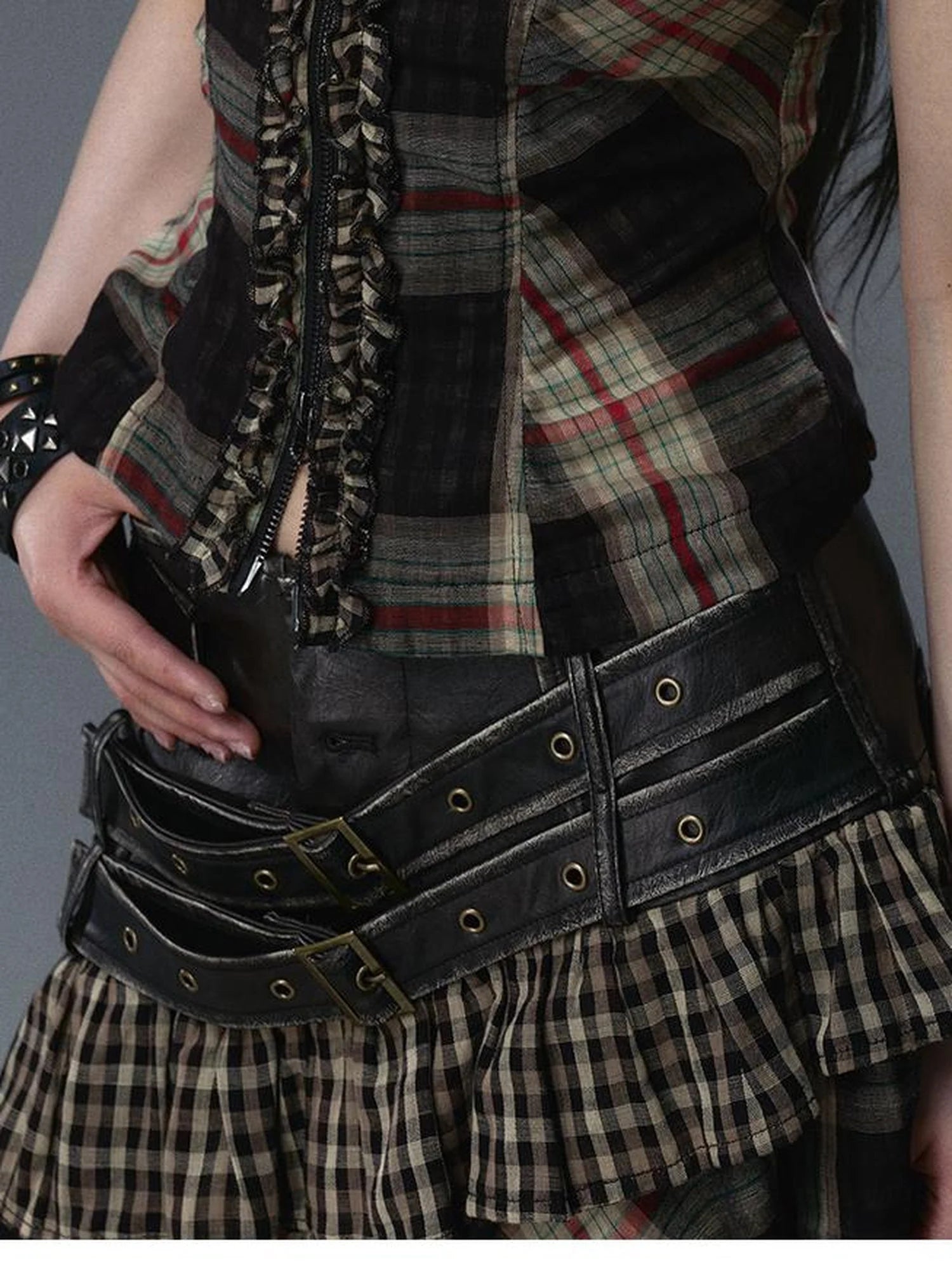 Sea Witch Poetry Vintage Gothic Ruffles V-neck T-shirt Long-Sleeve