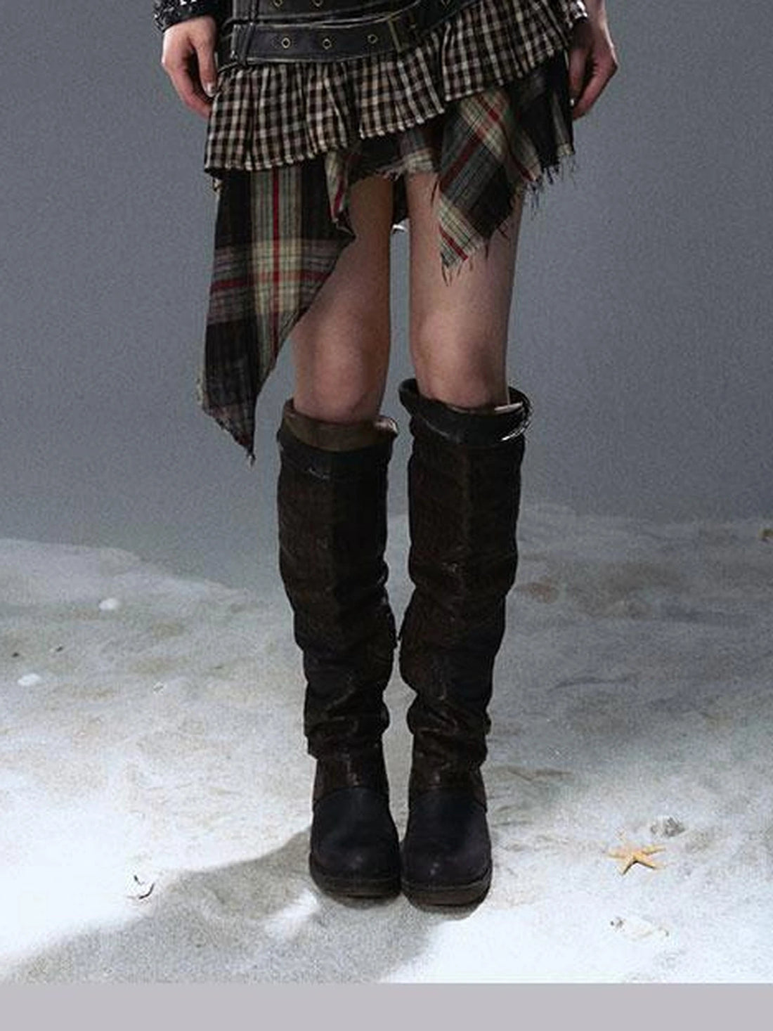 Sea Witch Poetry Vintage Gothic Ruffles V-neck T-shirt Long-Sleeve