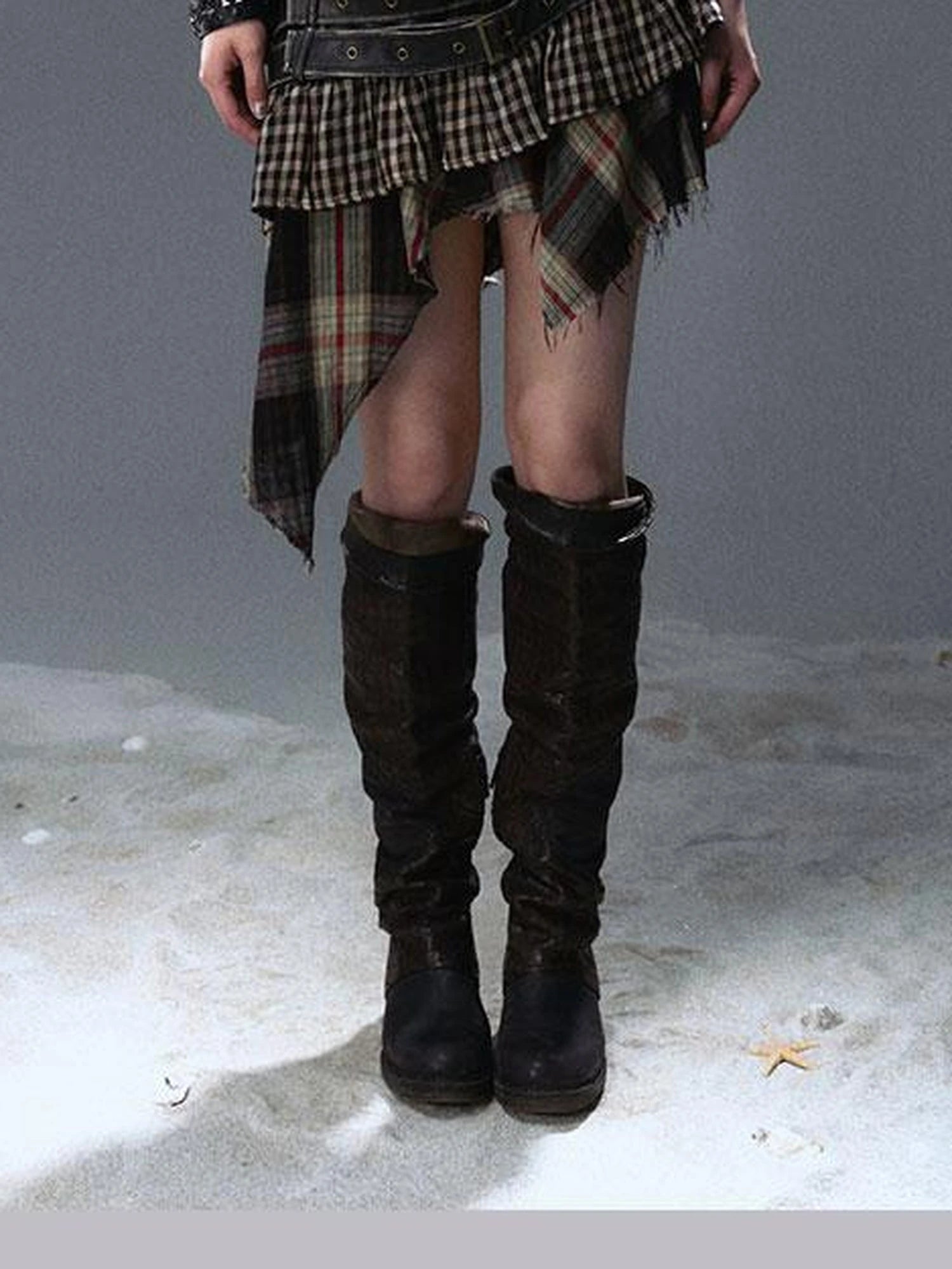 Sea Witch Poetry Vintage Gothic Ruffles V-neck T-shirt Long-Sleeve