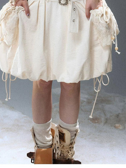 Sea Witch Poetry Vintage Gothic Ruffles V-neck T-shirt Long-Sleeve