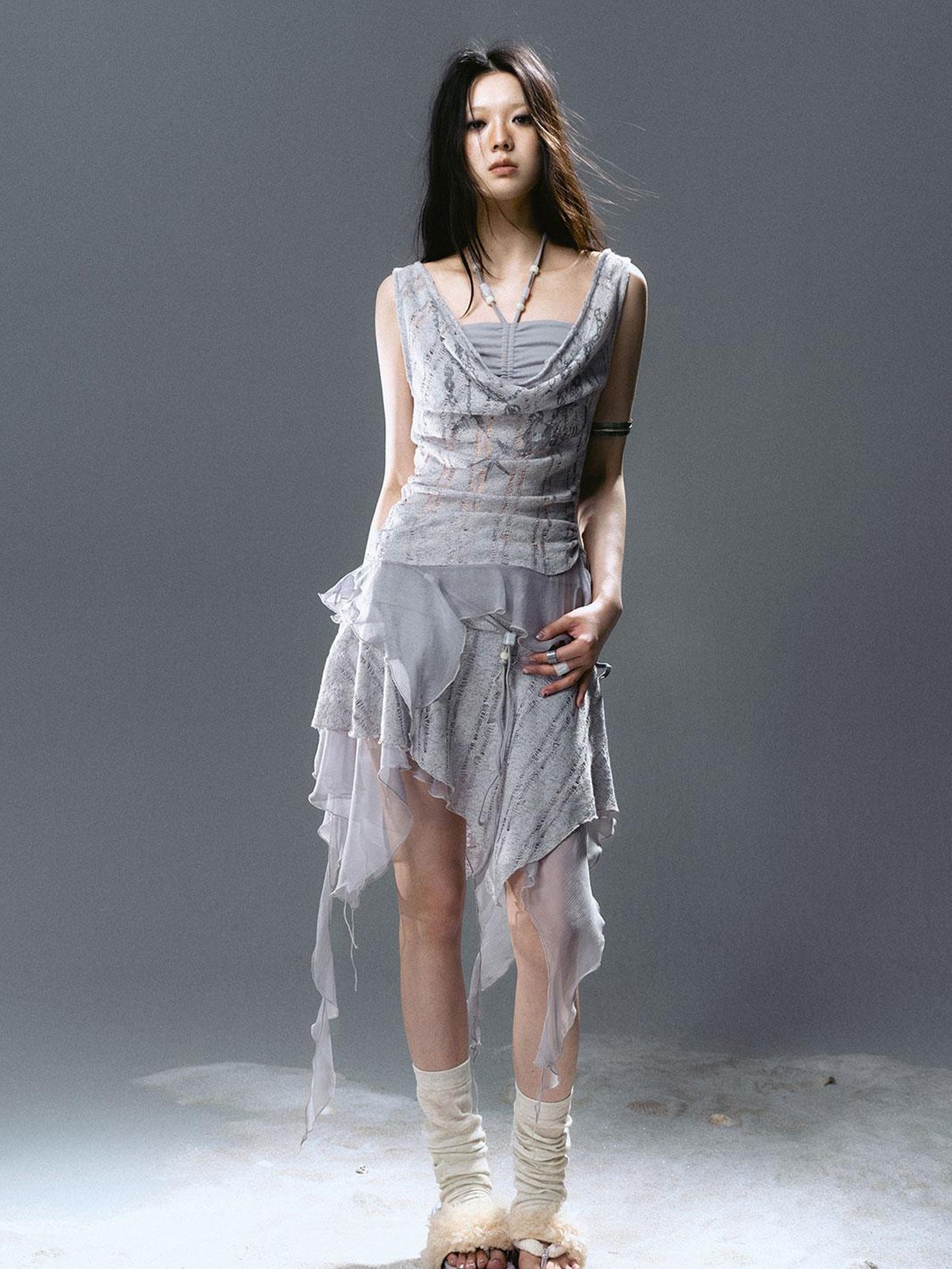 Update Cest Nous Seafoam Lace Shell Beaded Swing Top