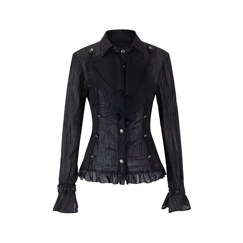 Cest_Nous_Soft_Modal_Gothic_Slim_Fit_Pleated_Ruffled_Long_Sleeve_Women_Blouse_MISSTT