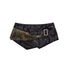 Cest_Nous_Star_Check_Irregular_Frayed_Leather_Patch_Fur_Waist_Women&