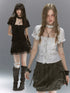 Cest Nous Textured Ruffle Lace Spliced Punk Fitted Women&
