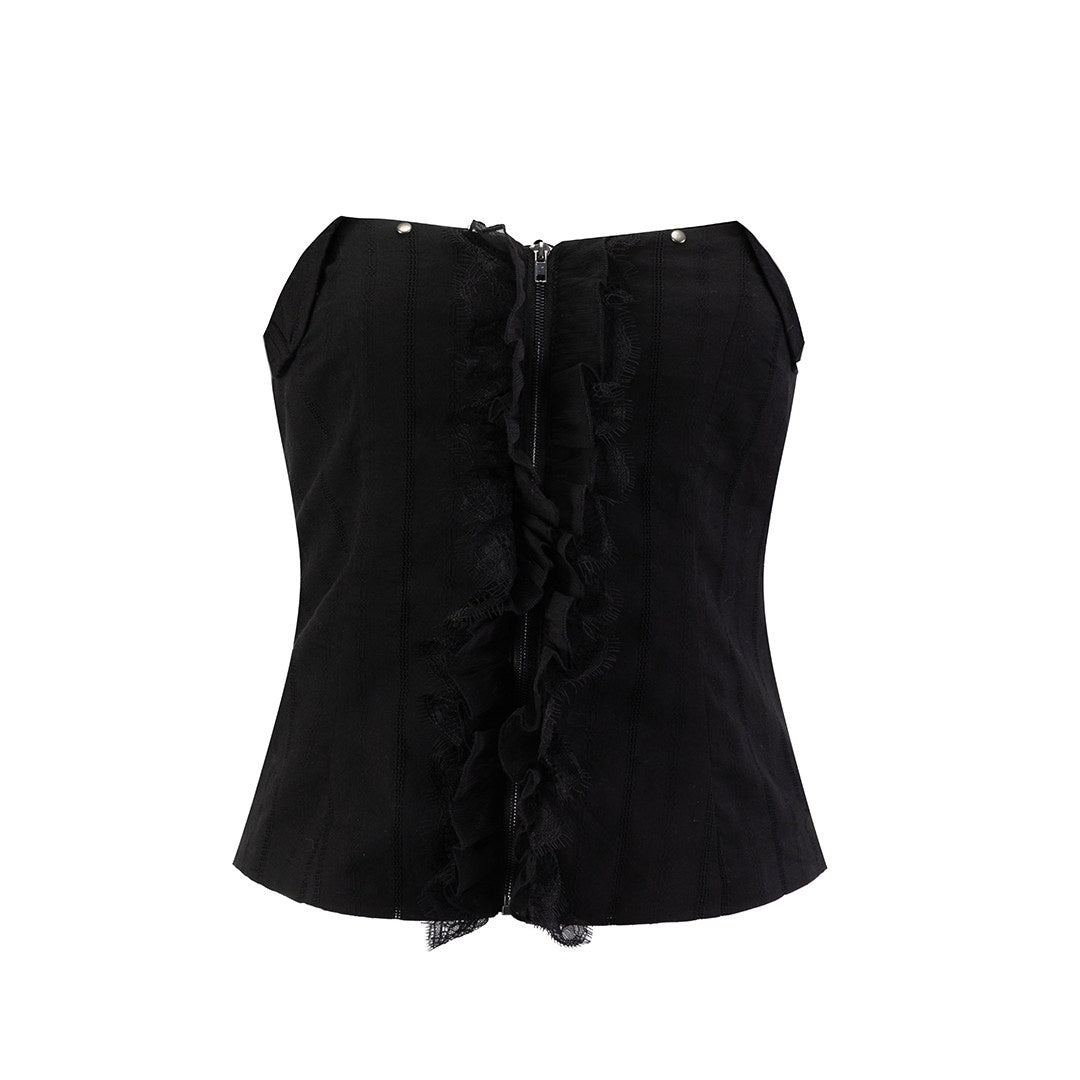 Cest_Nous_Textured_Ruffle_Lace_Spliced_Punk_Fitted_Women&