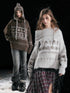 Cest Nous Thermal Wool Blend Commuter Loose Fit Hooded Long Sleeve Casual Knit Sweater-1