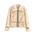 Chinese Clothing Cest Nous Update Fleece In Haze Dyed Fur Trim Coat MISSTT