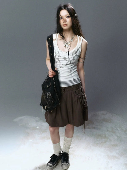 Chinese Clothing Cest Nous Update Layered Shell Crystal Pendant Necklace