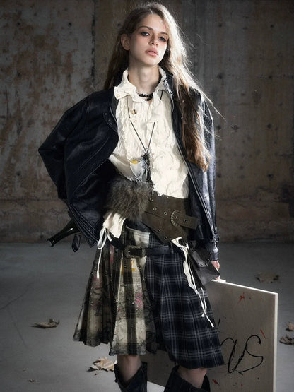 Chinese Clothing Cest Nous Update Oversize Textured Leather Jacket With Adjustable Hem