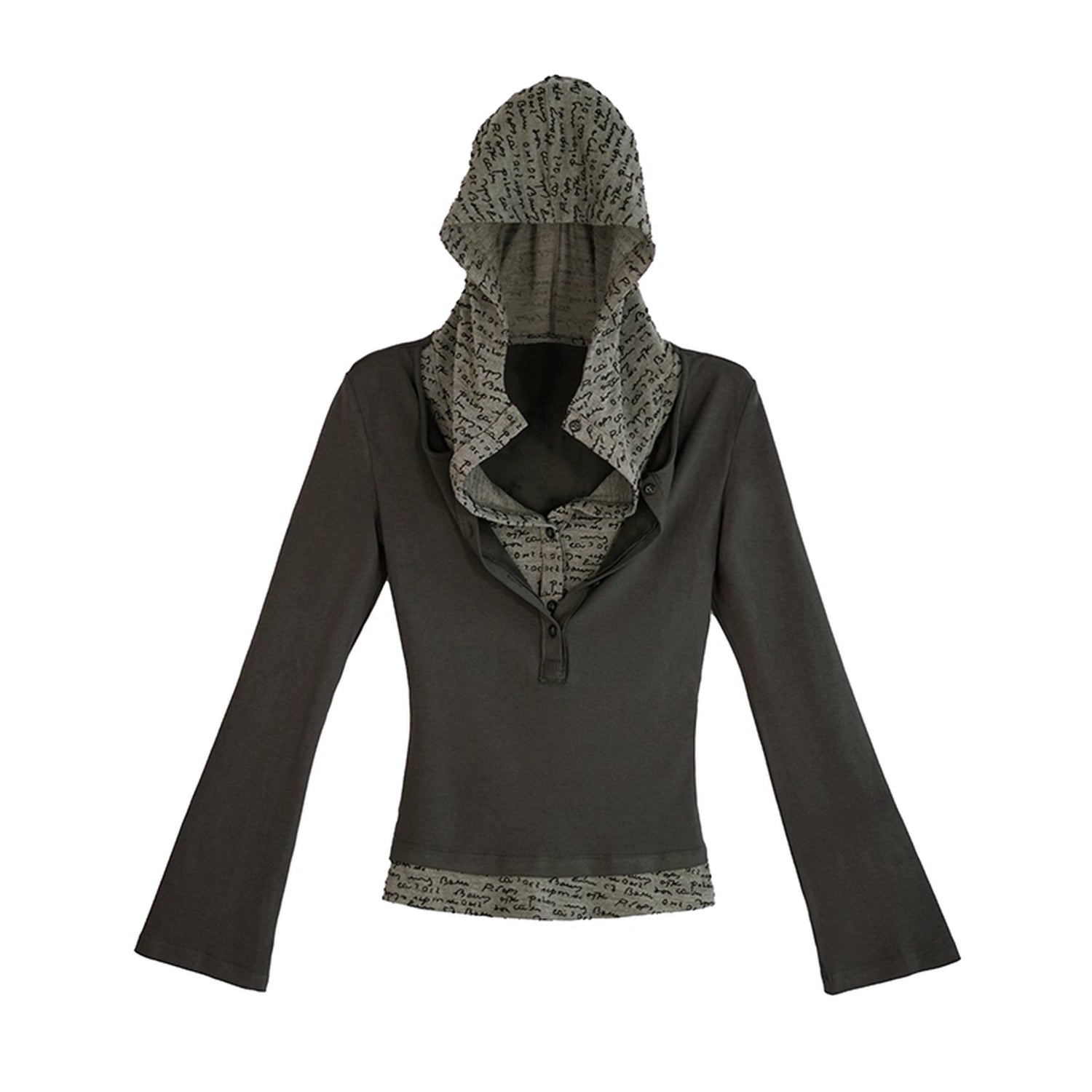 Chinese Clothing Cest Nous Update Punk Patchwork Layered Hoodie MISSTT