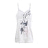 Chinese Clothing Cest Nous Update Punk Print Satin Slip Dress With Lace MISSTT