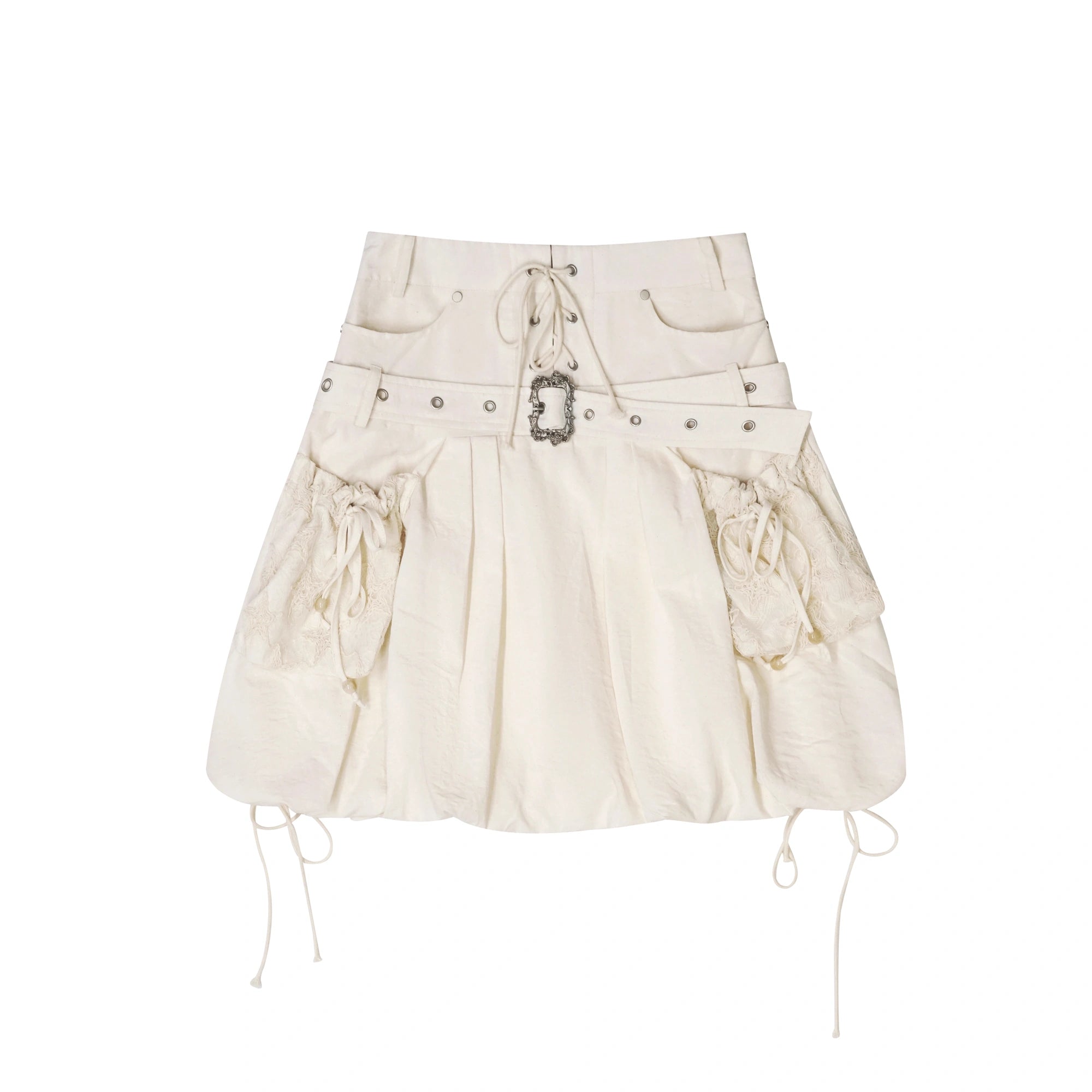 Chinese Clothing Cest Nous Update Punk Romantic Drawstring Sprout Skirt MISSTT