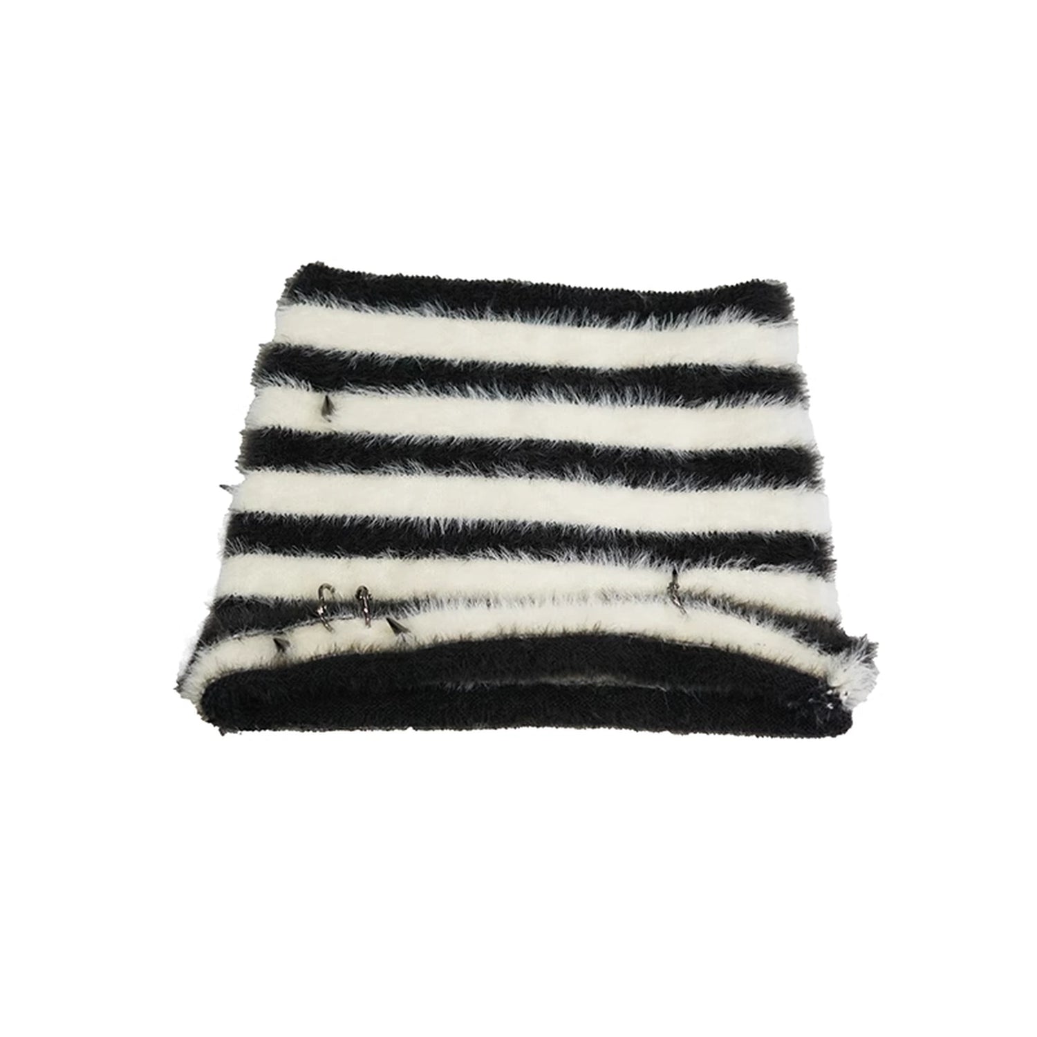 Chinese Clothing Cest Nous Update Punk Striped Cat Ear Hat Scarf Set MISSTT