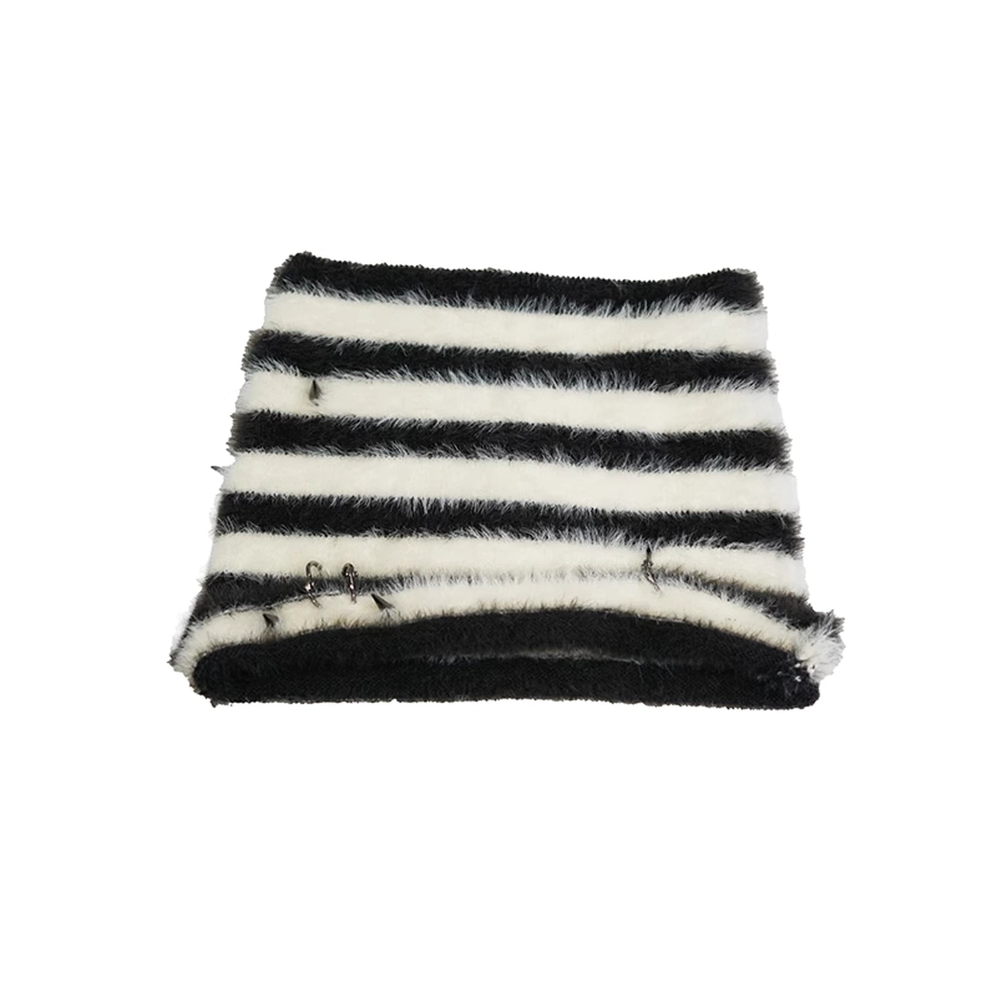 Chinese Clothing Cest Nous Update Punk Striped Cat Ear Hat Scarf Set MISSTT