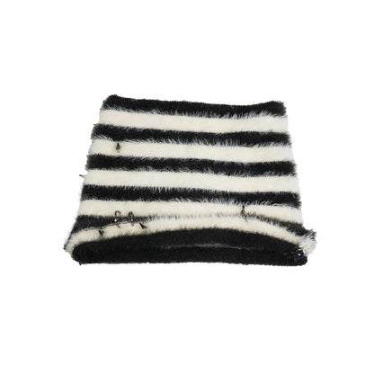 Chinese Clothing Cest Nous Update Punk Striped Cat Ear Hat Scarf Set MISSTT