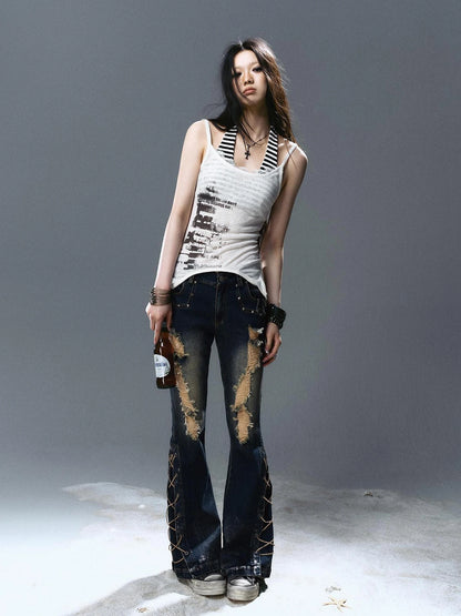 Chinese Clothing Cest Nous Update Two Way Graffiti Bandeau Set