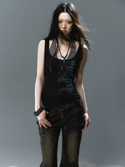 Chinese Clothing Cest Nous Update Two Way Graffiti Bandeau Set