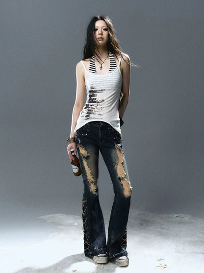 Chinese Clothing Cest Nous Update Two Way Graffiti Bandeau Set