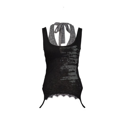 Chinese Clothing Cest Nous Update Two Way Graffiti Bandeau Set MISSTT