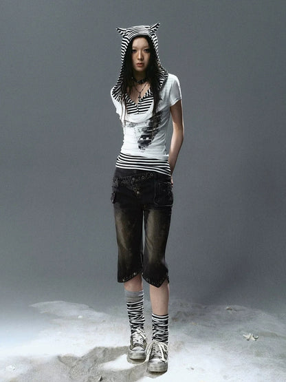 Chinese Clothing Cest Nous Update Vintage Cross Patch Distressed Canvas Sneakers