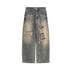 Chinese Clothing Cest Nous Update Vintage Distressed Loose Straight Leg Jeans MISSTT