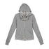 Chinese Clothing Cest Nous Update Vintage Studded Two Tone Zip Hoodie MISSTT