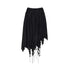 Chinese Clothing Cest Nous Update Wild Black Chiffon Skirt With Asymmetric Hem MISSTT
