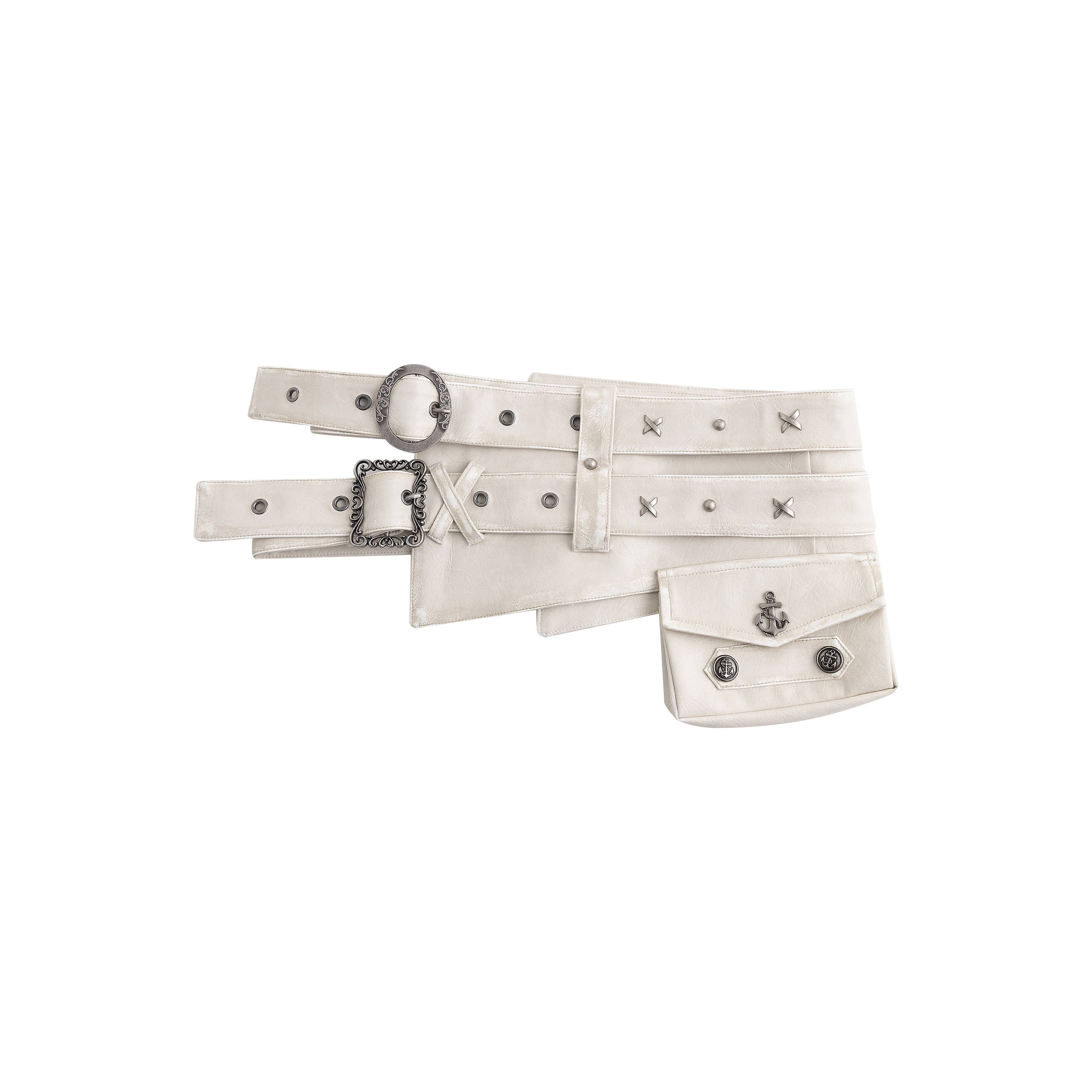 Cest_Nous_Vintage_Metal_Filigree_Cross_Stud_Double_Waist_Women&