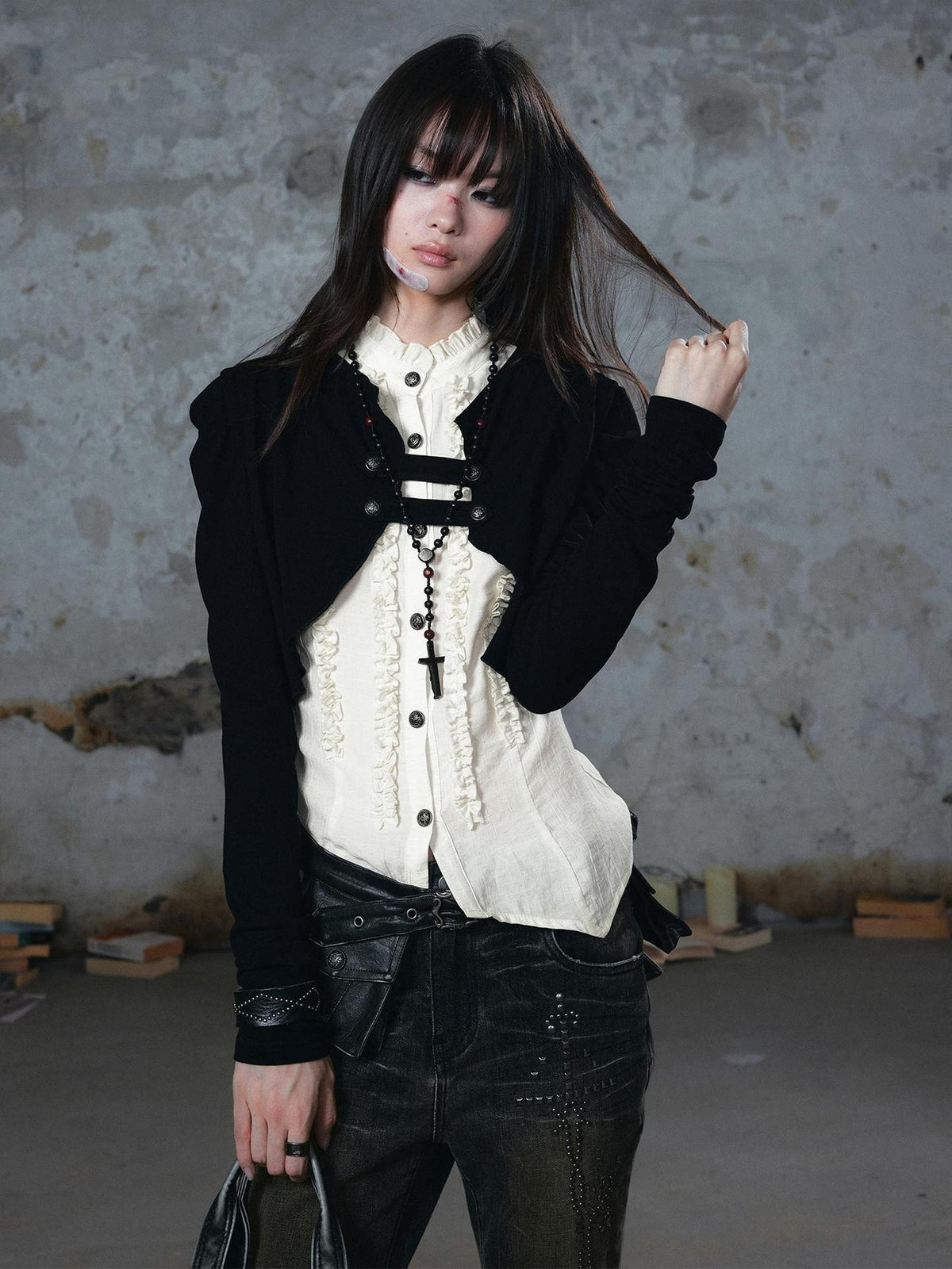 Cest Nous Vintage Palace Layered Ruffle Design Women&