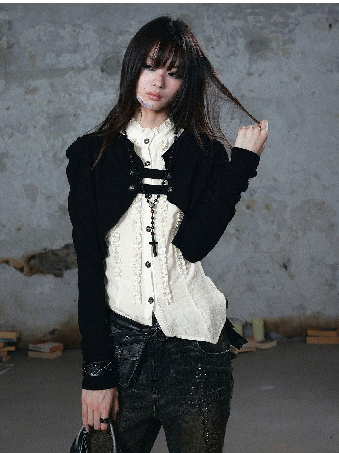 Cest Nous Vintage Palace Layered Ruffle Design Women&
