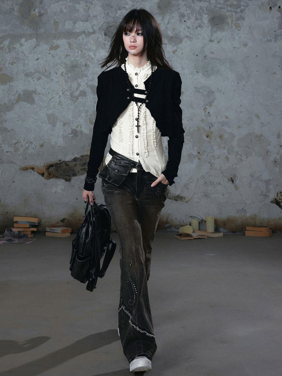 Cest Nous Vintage Palace Layered Ruffle Design Women&