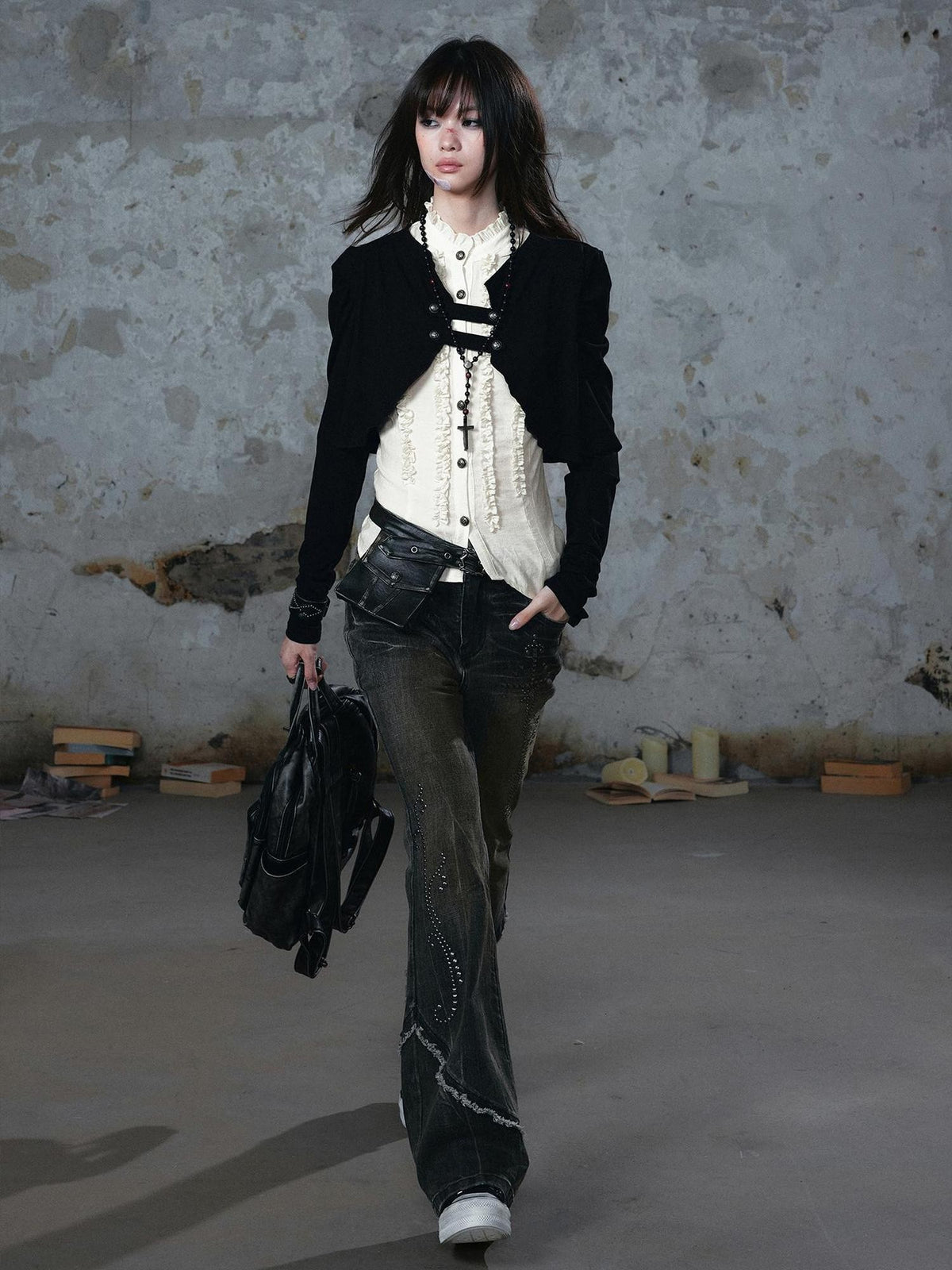 Cest Nous Vintage Palace Layered Ruffle Design Women&