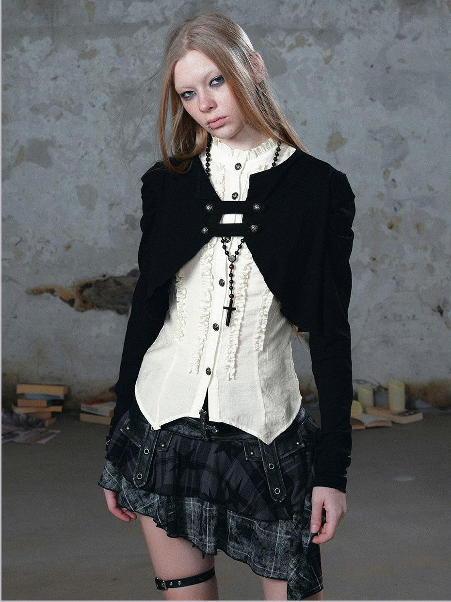 Cest Nous Vintage Palace Layered Ruffle Design Women&