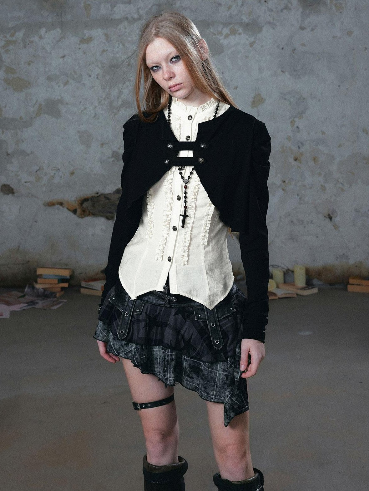 Cest Nous Vintage Palace Layered Ruffle Design Women&