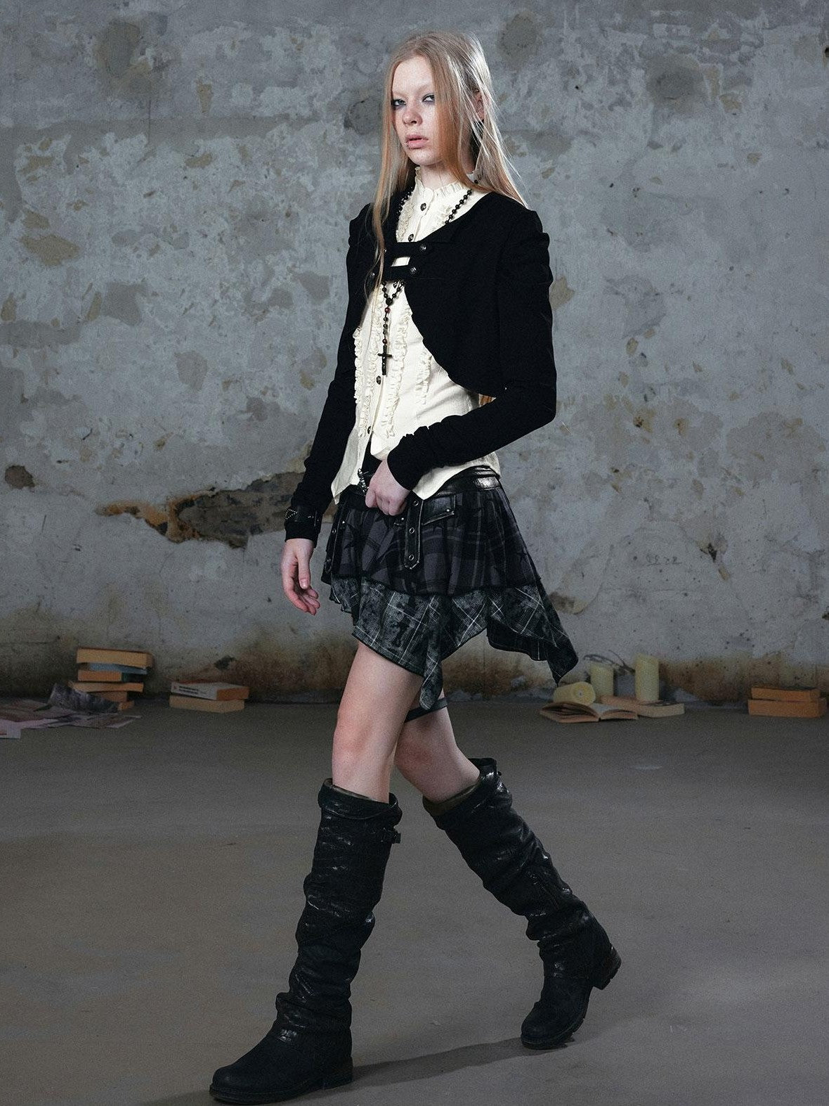 Cest Nous Vintage Palace Layered Ruffle Design Women&