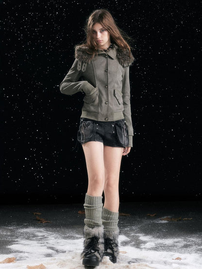 Cest Nous Washed Black Cotton Drawstring Cargo Natural Waist Womens Slight Stretch Shorts