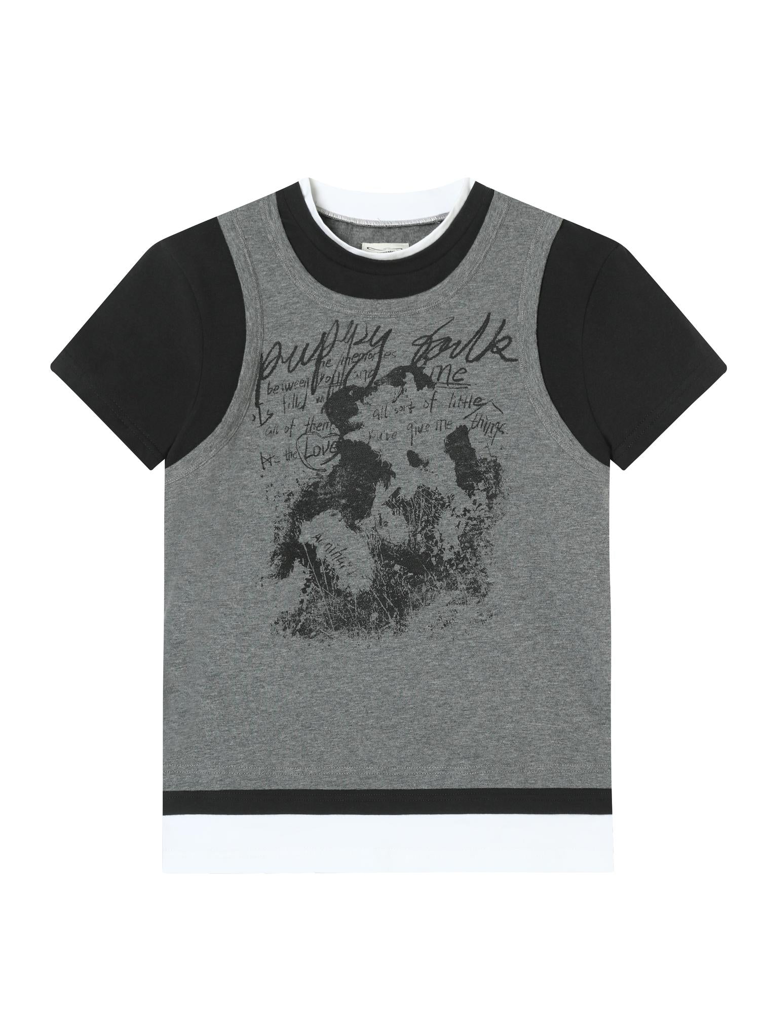 Achihara Chaos Jellyfish Tee V-Neck T-Shirt Long-Sleeve