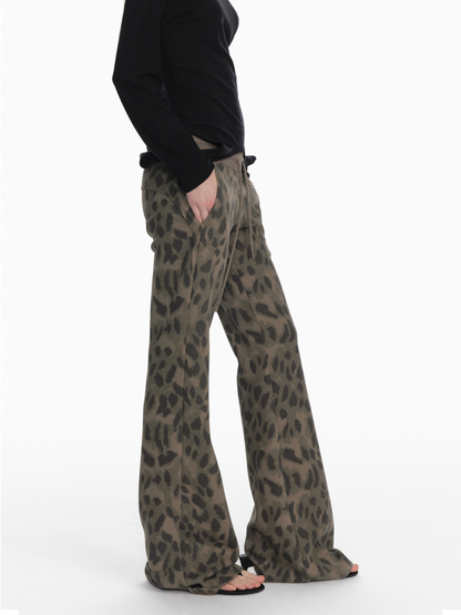 STRIKE A POSE Chic Leopard Print Hoodie &amp; Pants Set Slim Fit Casual Outfit