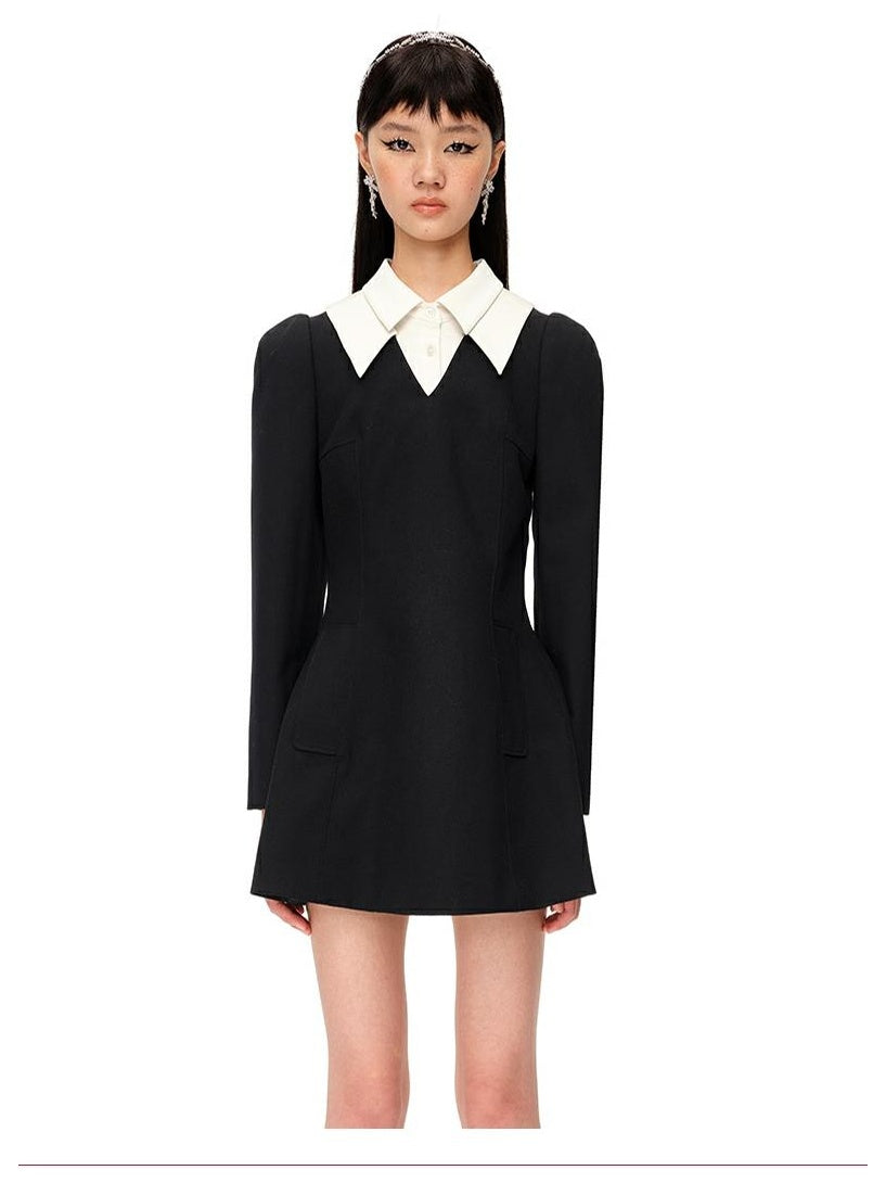 Chic Office Double-Layer Dress for Women