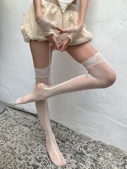 Chipchipshop Beige Ultra Dense Textured Reinforced Suspender Women&