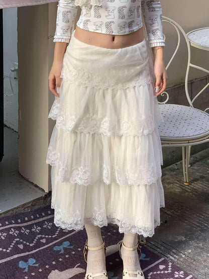 Chipchipshop_Black_And_White_Lace_Embroidered_A_Line_Low_Waist_Women&