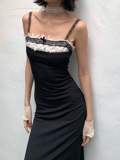 Chipchipshop Black Lace Stretch Adjustable Straps Women&