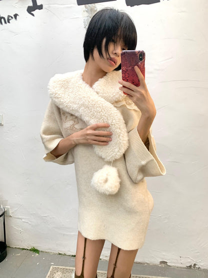 Chipchipshop Cute Bear Lace Trim Solid Women&