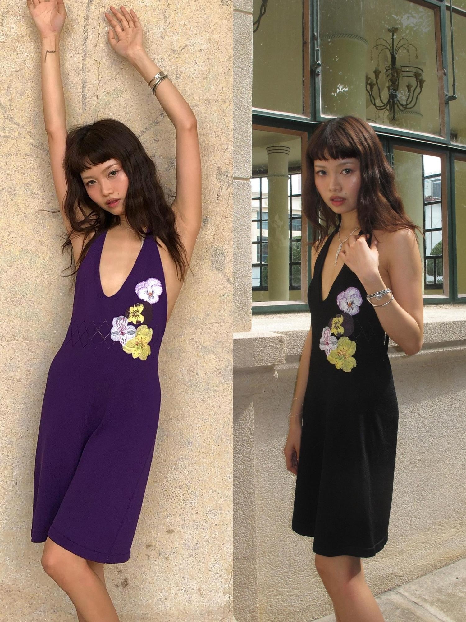 Chipchipshop Iris Embroidered Adjustable Straps Women&
