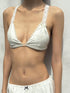 Chipchipshop Ivory Lace Cross Front Adjustable Straps Women&