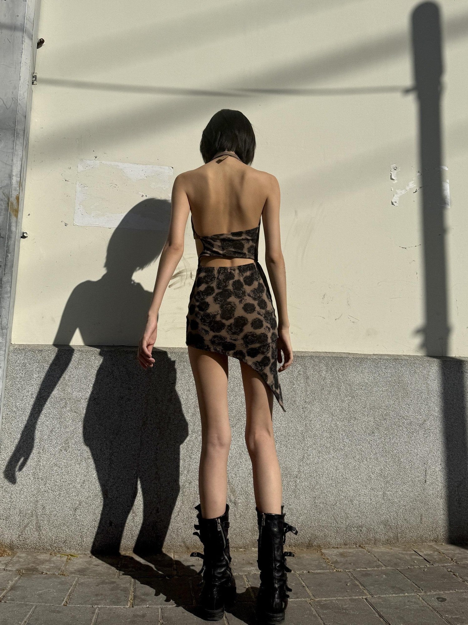 Chipchipshop Leopard Print V-neck High Waist Bodycon Stretch Women&